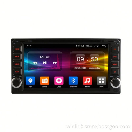 The newest OS android 6.0 quad core universal 2 din Car GPS touch panel support DAB+ TPMS DVR